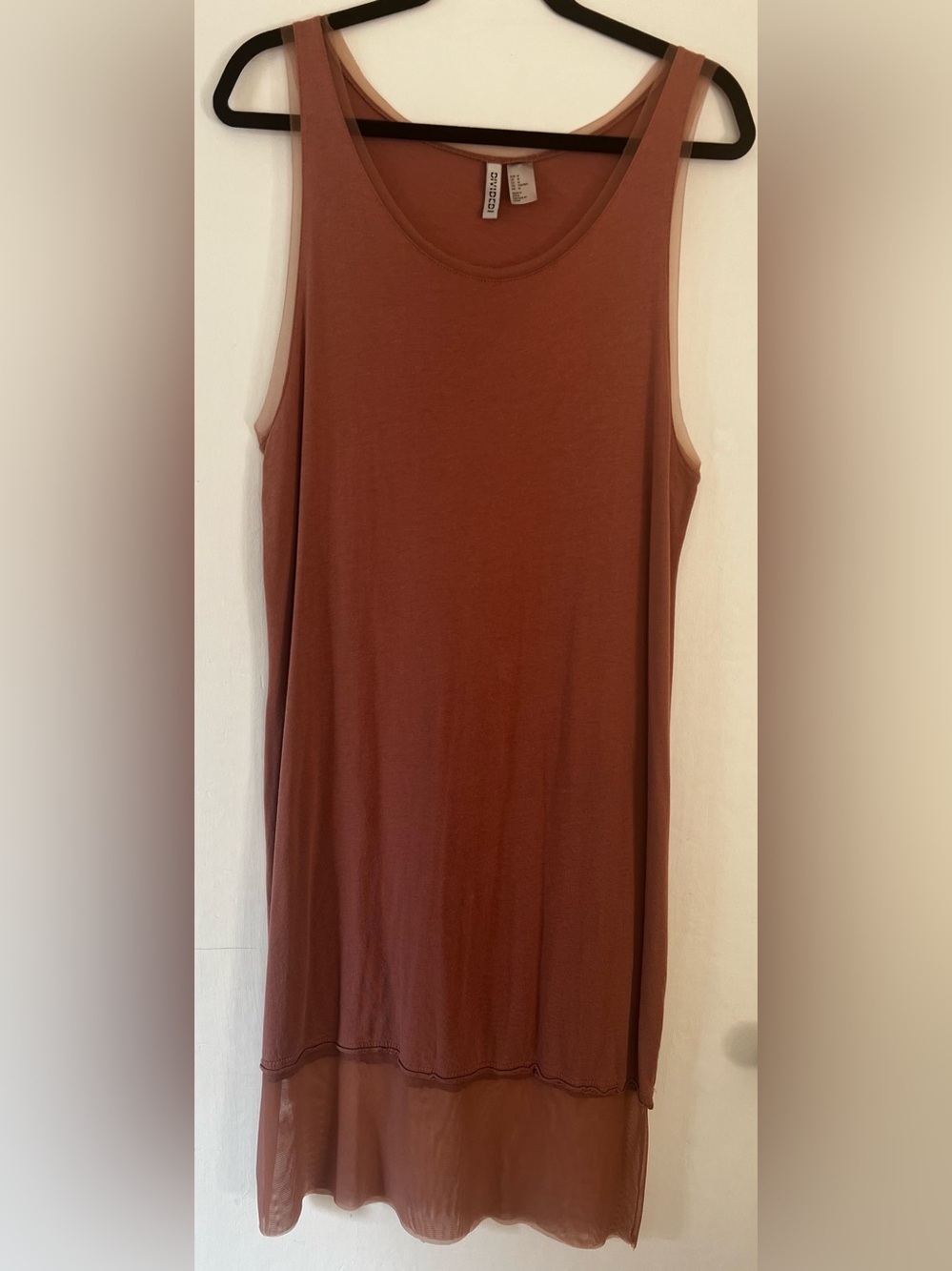 H&M Divided Dusty Rose Scoop Neck Tank Dress